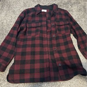 BP Red and Black Checkered Shacket